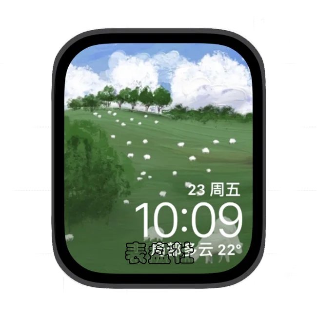 插画苹果手表iwatch壁纸表盘