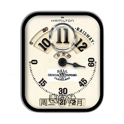 HAMILTON汉米尔顿圆盘式日期数字表盘