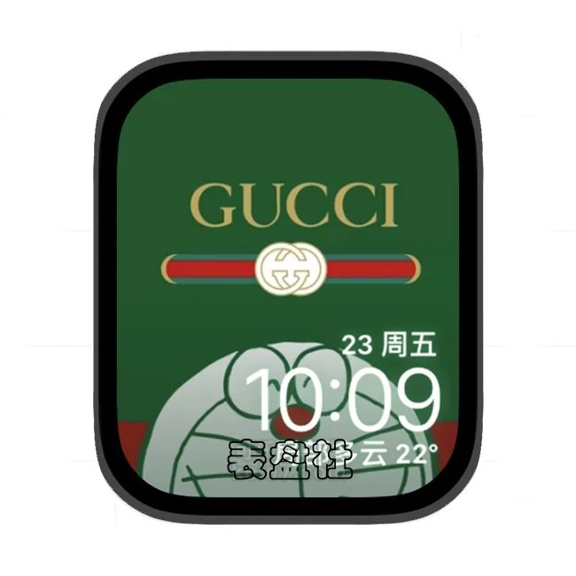古驰多啦梦苹果手表iwatch壁纸表盘