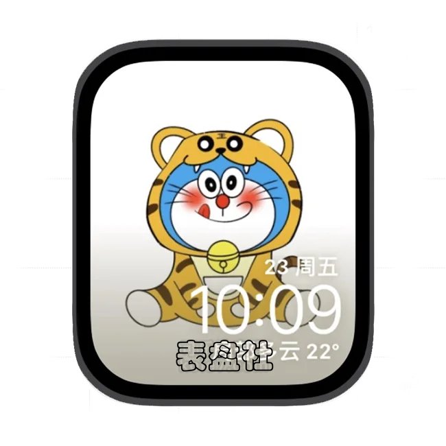 小老虎多啦梦苹果手表iwatch壁纸表盘