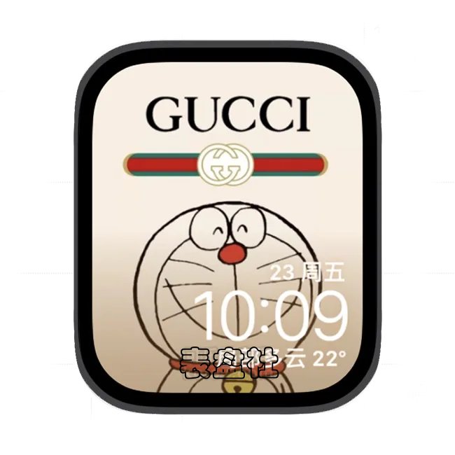 古驰多啦梦苹果手表iwatch壁纸表盘
