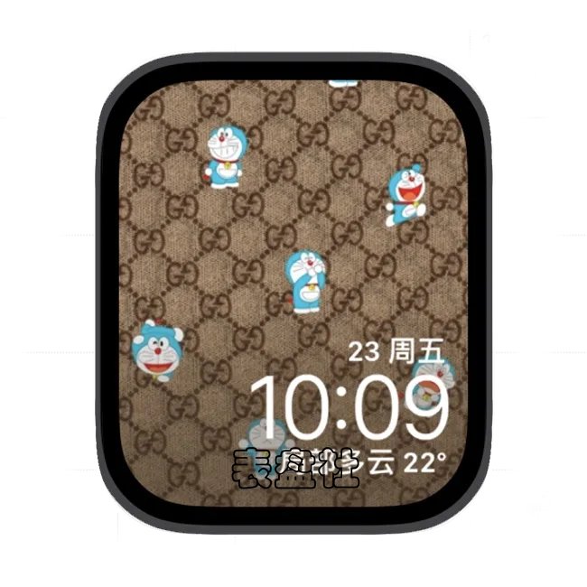 古驰多啦梦苹果手表iwatch壁纸表盘