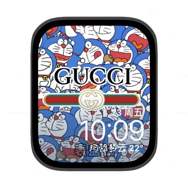 古驰多啦梦苹果手表iwatch壁纸表盘