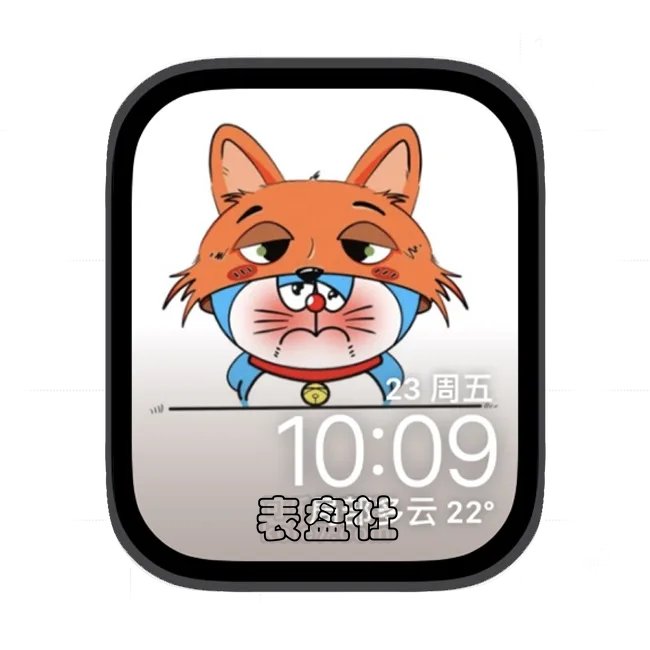 多啦梦苹果手表iwatch壁纸表盘