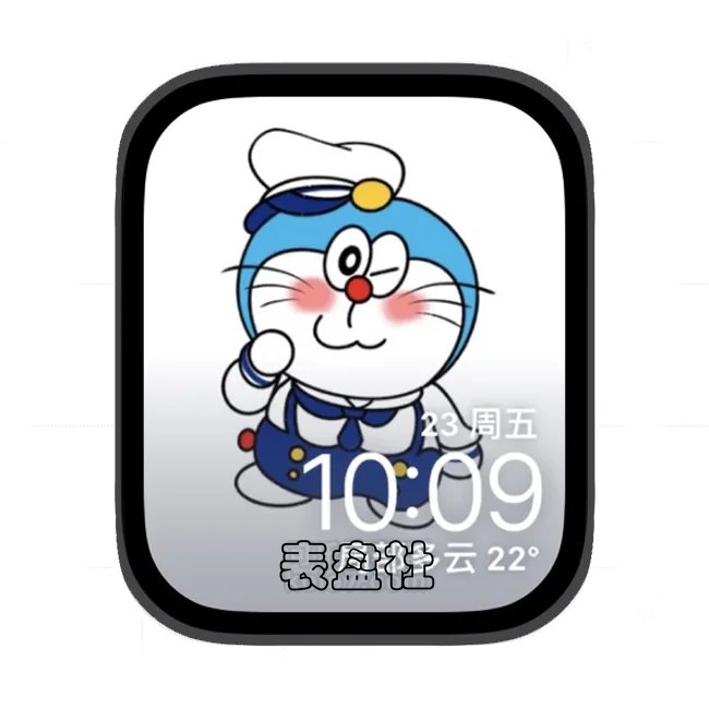 多啦梦苹果手表iwatch壁纸表盘
