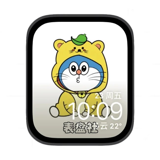 多啦梦苹果手表iwatch壁纸表盘