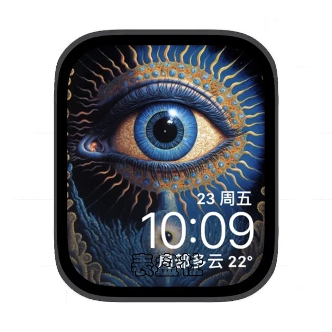 色彩阿凡达人物眼苹果手表iwatch壁纸表盘