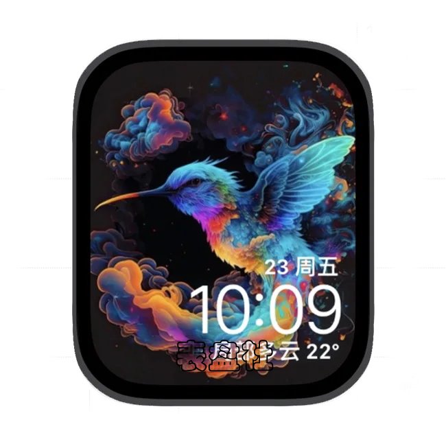 色彩翠鸟苹果手表iwatch壁纸表盘