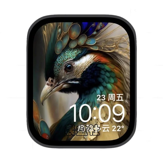 孔雀苹果手表iwatch壁纸表盘
