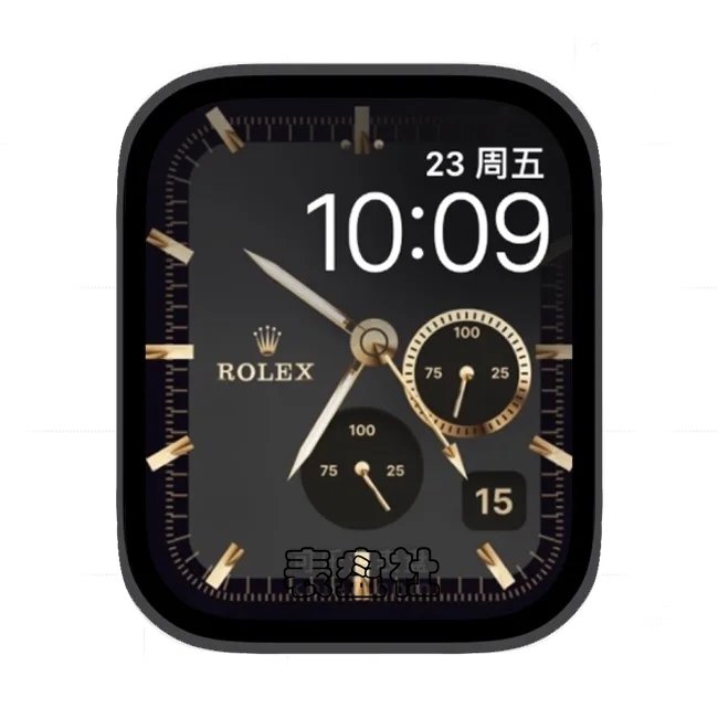 ROLEX劳力士双盘式金属苹果手表iwatch壁纸表盘