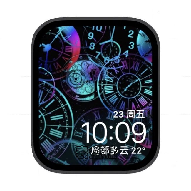 色彩表盘苹果手表iwatch壁纸表盘