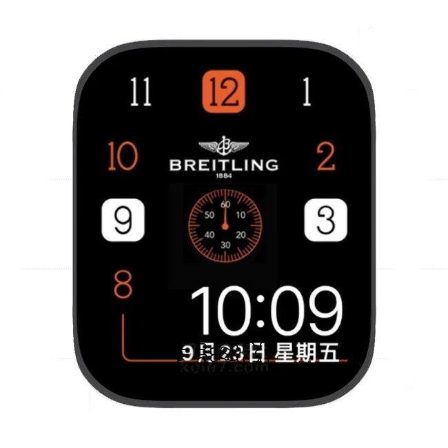 BREITLING百年单盘式灵日期时间苹果手表iwatch壁纸表盘