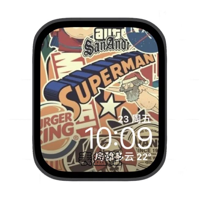 supamn超人杂志苹果手表iwatch壁纸表盘