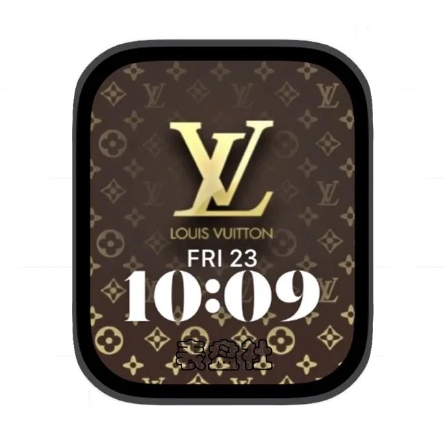 路易威登复古棕色简约苹果手表iwatch壁纸人像表盘