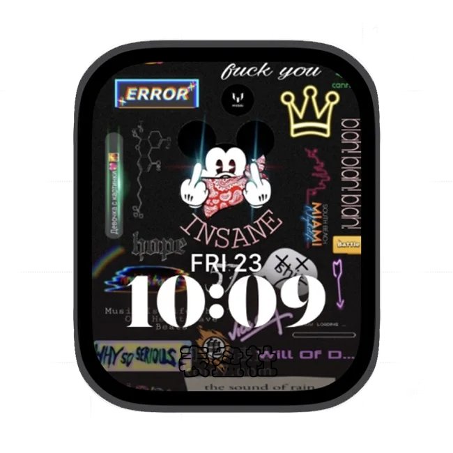 迪士尼米老鼠鄙视苹果手表iwatch壁纸人像表盘