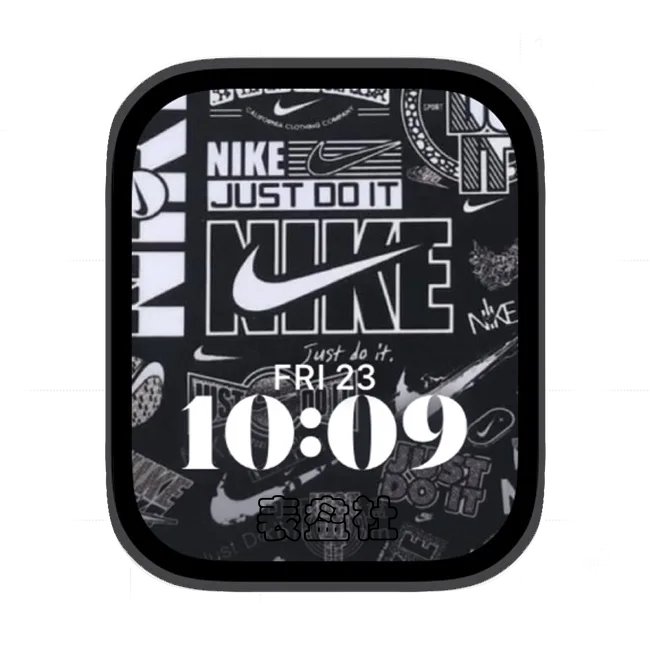 NIKE耐克炭灰色苹果手表iwatch壁纸人像表盘