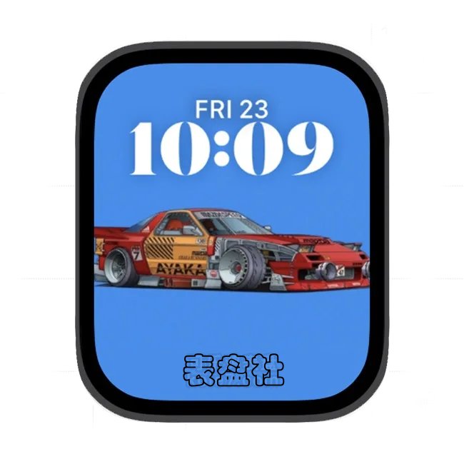 赛车苹果手表iwatch壁纸人像表盘