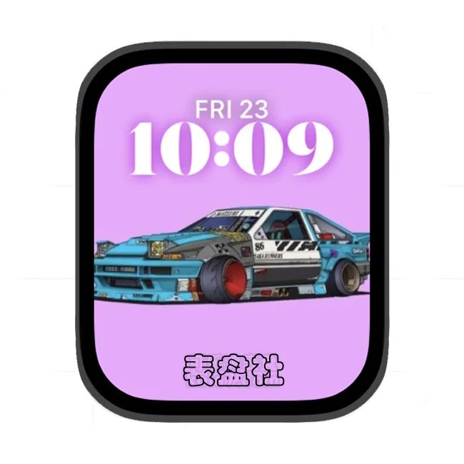 赛车苹果手表iwatch壁纸人像表盘