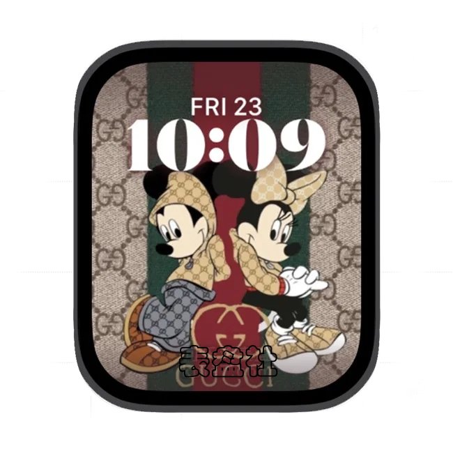 GUCCi古驰迪士尼米老鼠苹果手表iwatch壁纸人像表盘
