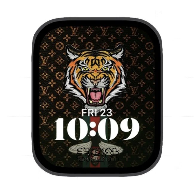 路易威登虎头苹果手表iwatch壁纸人像表盘
