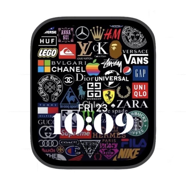 多种品牌标志苹果手表iwatch壁纸人像表盘