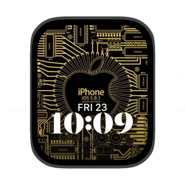 apple芯片线路苹果手表iwatch壁纸人像表盘