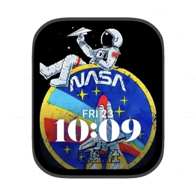 太空人苹果手表iwatch壁纸人像表盘