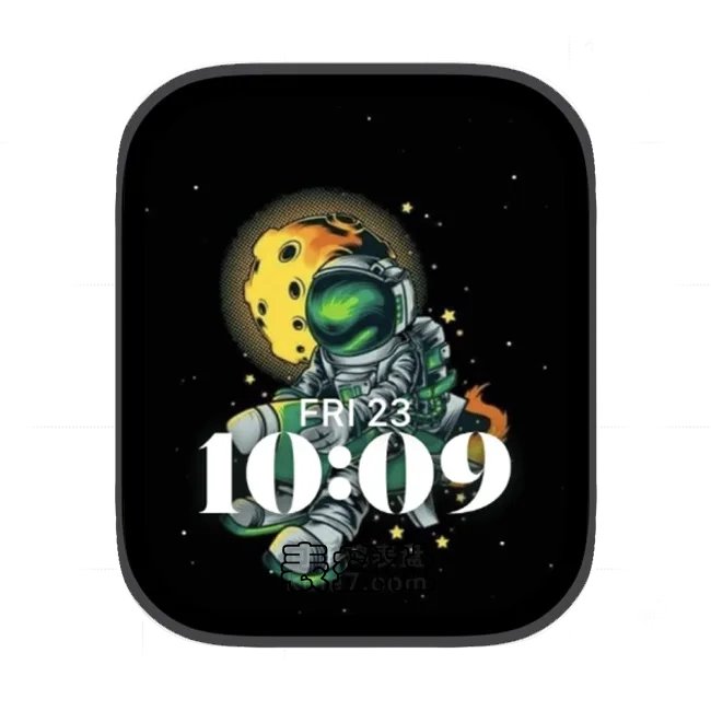 太空人苹果手表iwatch壁纸人像表盘