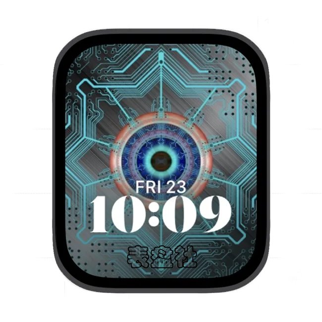 眼睛状外万花筒苹果手表iwatch壁纸人像表盘