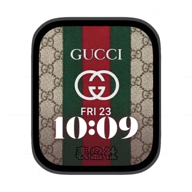 GUCCI古驰复古式简约苹果手表iwatch壁纸人像表盘