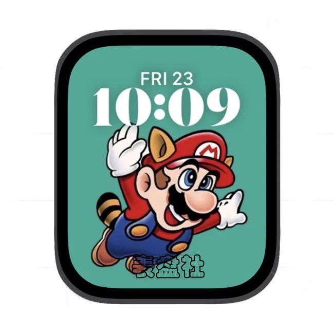 飞翔马里奥苹果手表iwatch壁纸人像表盘
