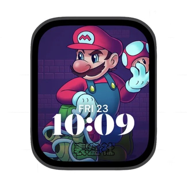 马里奥大叔苹果手表iwatch壁纸人像表盘