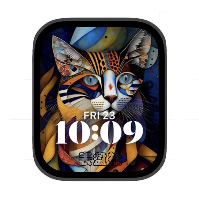 色彩猫科苹果手表iwatch壁纸人像表盘
