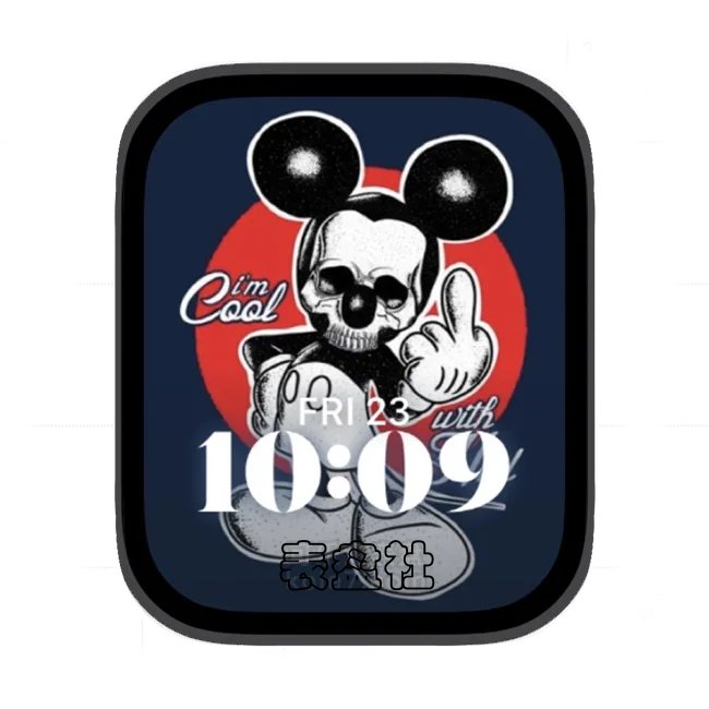 迪士尼米老鼠鄙视苹果手表iwatch壁纸人像表盘