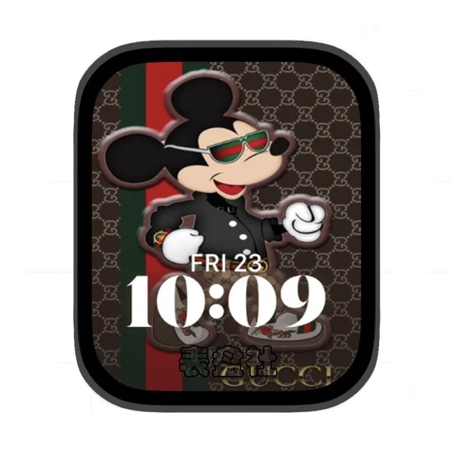 CUCCI古驰酷帅米老鼠苹果手表iwatch壁纸人像表盘