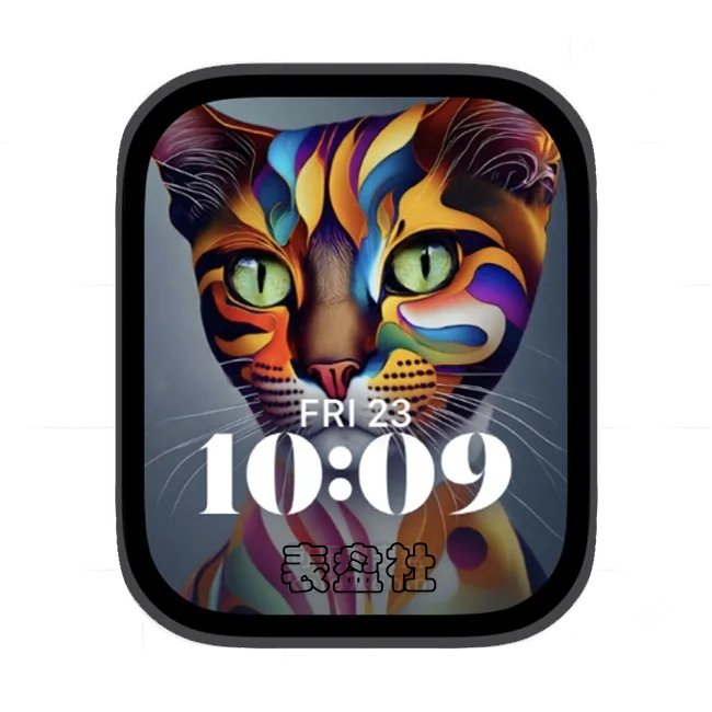色彩花豹苹果手表iwatch壁纸人像表盘