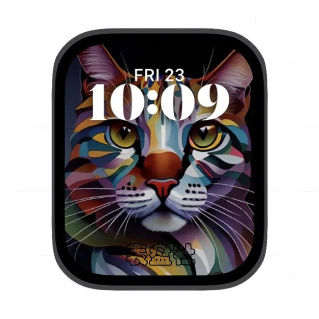 色彩花豹苹果手表iwatch壁纸人像表盘