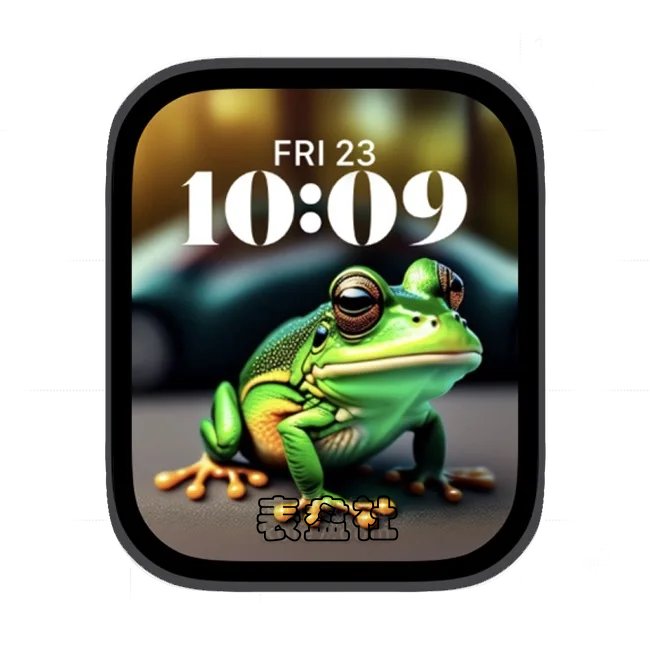 青蛙苹果手表iwatch壁纸人像表盘