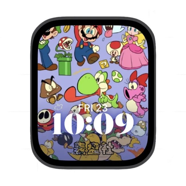 马里奥一家苹果手表iwatch壁纸人像表盘