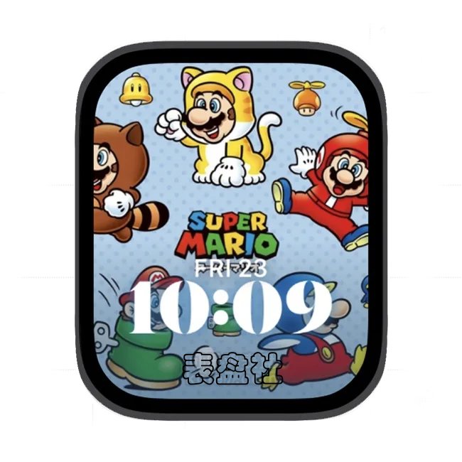 开心马里奥苹果手表iwatch壁纸人像表盘