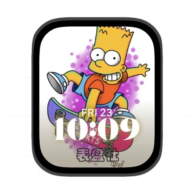 辛普森苹果手表iwatch壁纸人像表盘