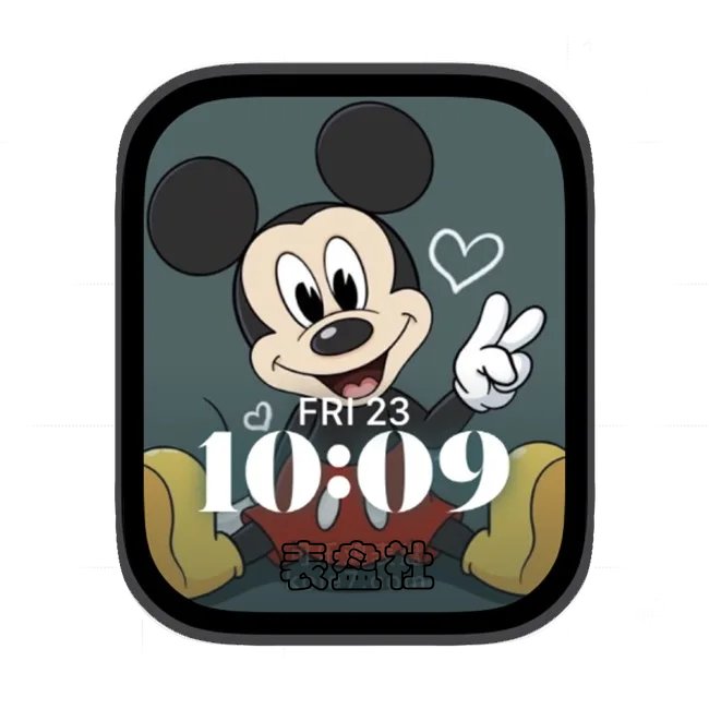 比个耶米老鼠苹果手表iwatch壁纸人像表盘