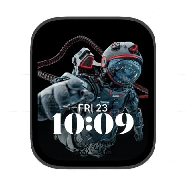 酷帅太空人苹果手表iwatch壁纸人像表盘