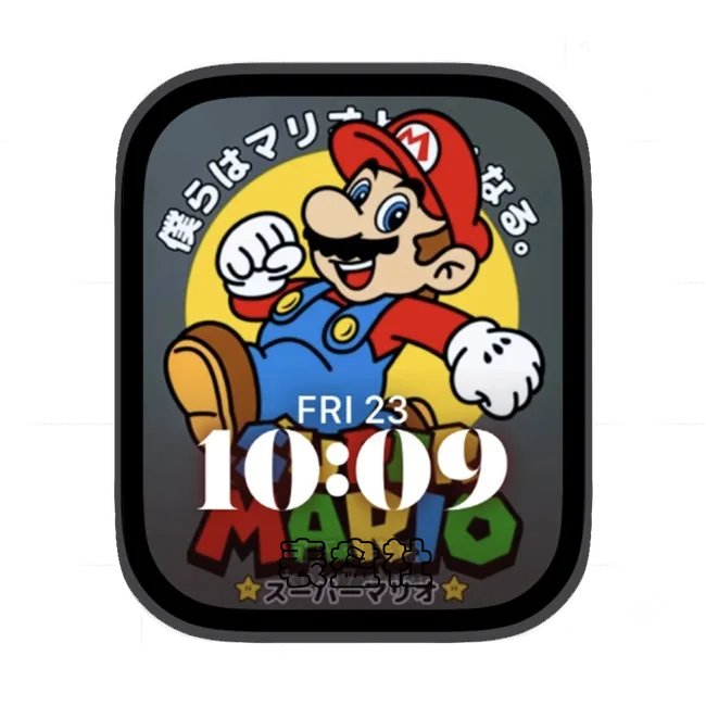 开心马里奥苹果手表iwatch壁纸人像表盘