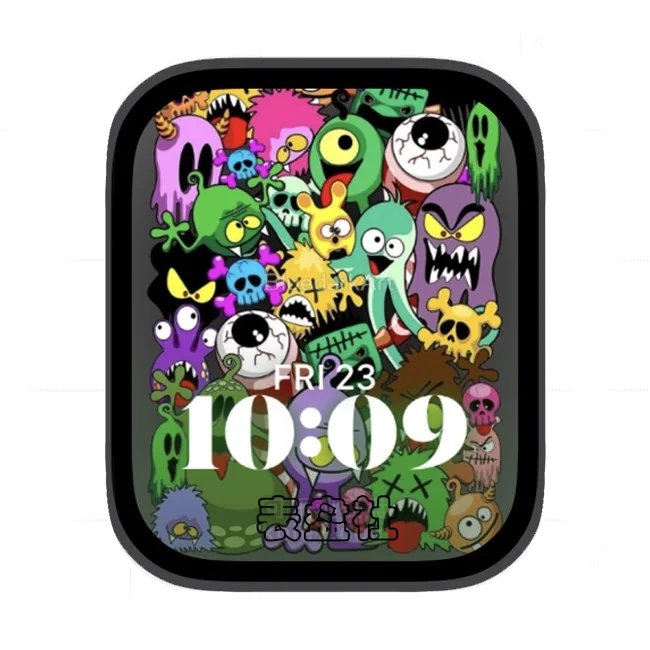 凶恶幽灵怪苹果手表iwatch壁纸人像表盘