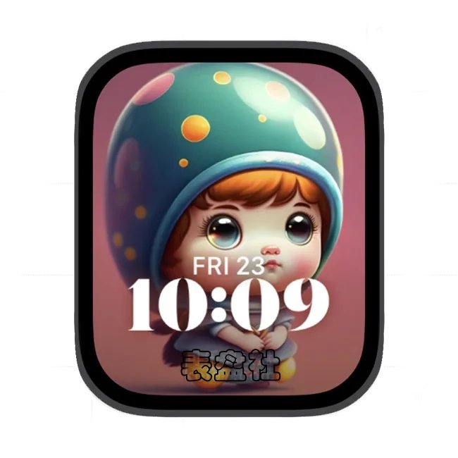 可爱小女孩苹果手表iwatch壁纸人像表盘