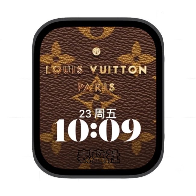 复古皮底日期简约苹果手表iwatch壁纸人像表盘