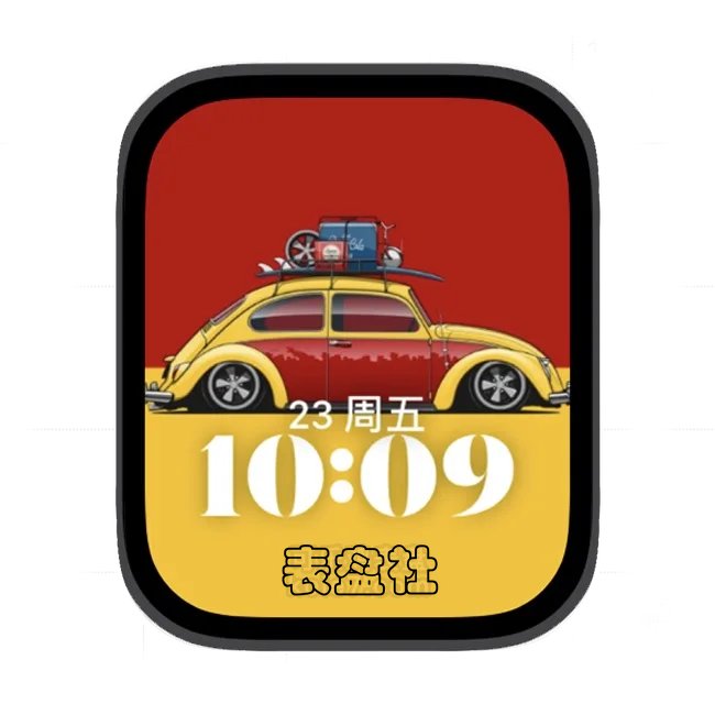 老爷车苹果手表iwatch壁纸人像表盘