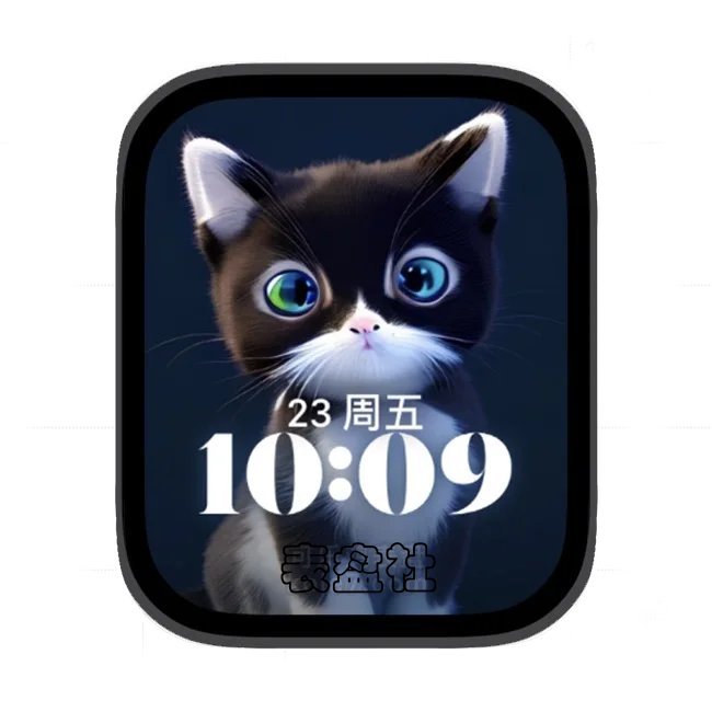可爱小猫咪苹果手表iwatch壁纸人像表盘