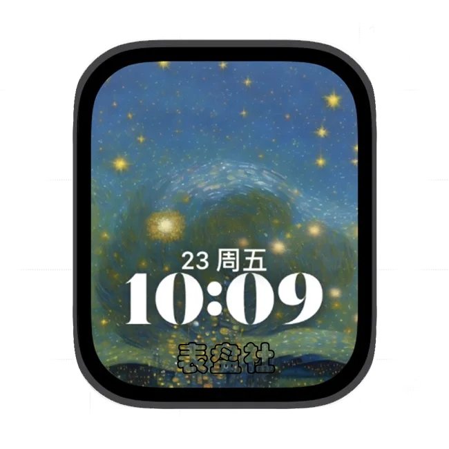 繁星点点苹果手表iwatch壁纸人像表盘